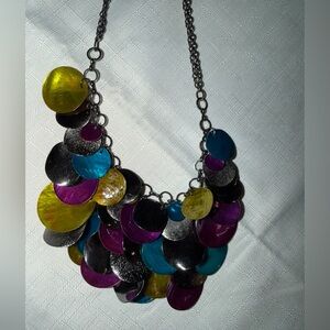 FUN 16” COLORFUL METAL STATEMENT PIECE NECKLACE